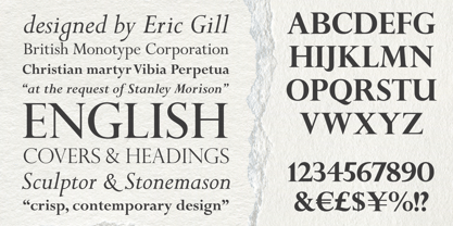 Perpetua Font Poster 3